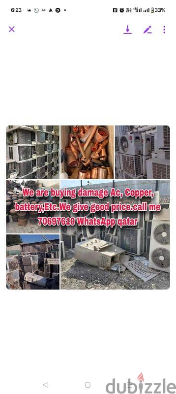 we are buying damage ac please contact me . 70697610 0