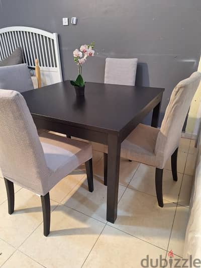 dining table with 4 chairs for sale