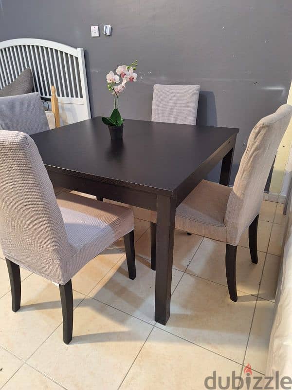 dining table with 4 chairs for sale 0