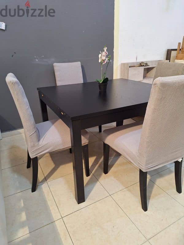 dining table with 4 chairs for sale 2