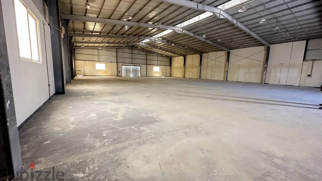 1200 Steel workshop with 9 Room For Rent - Birkat 3