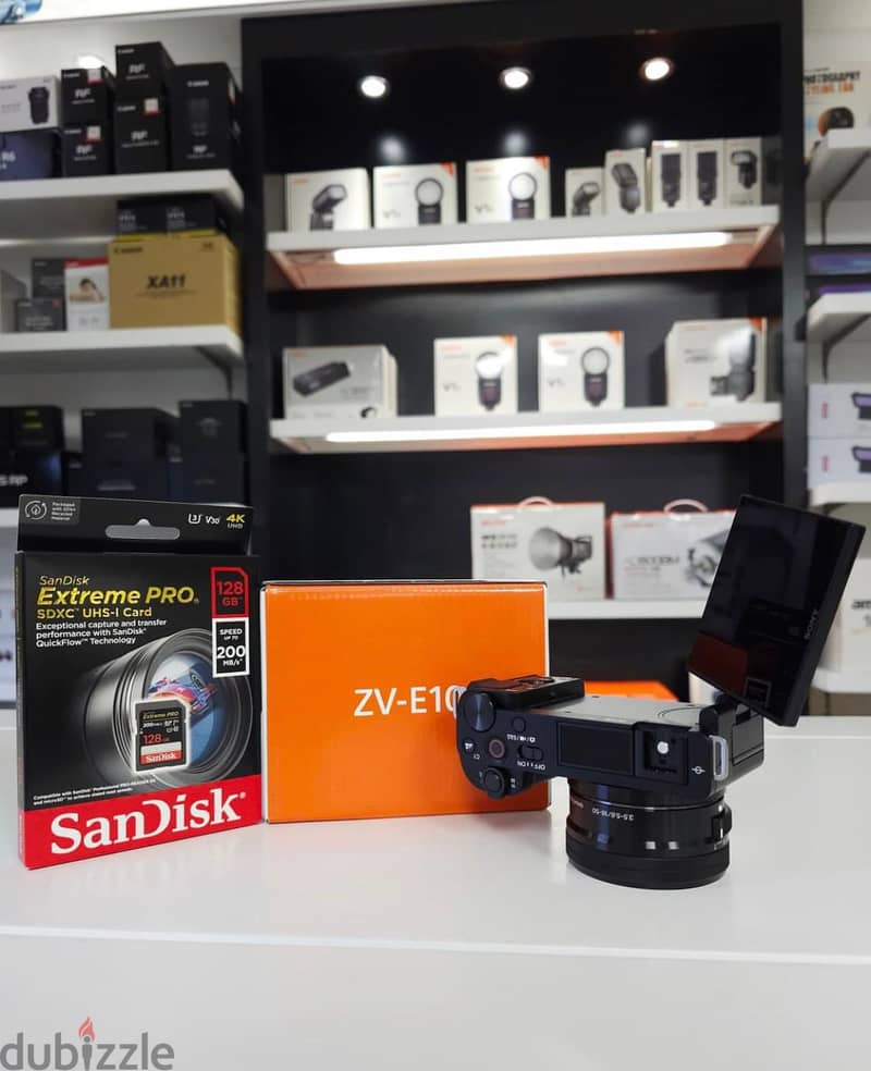 Sony ZVE10 + 16-50mm F3.5-5.6 Lens + Sandisk 128GB 200mbs Extreme Pro 0