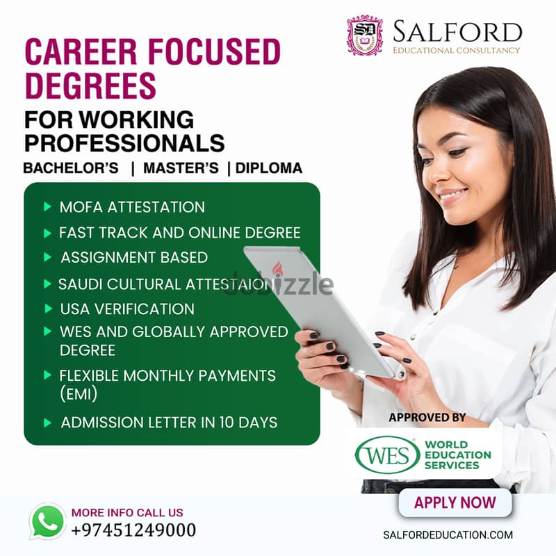 Enroll For Top Degree Programs Career | Salford Education Qatar 3