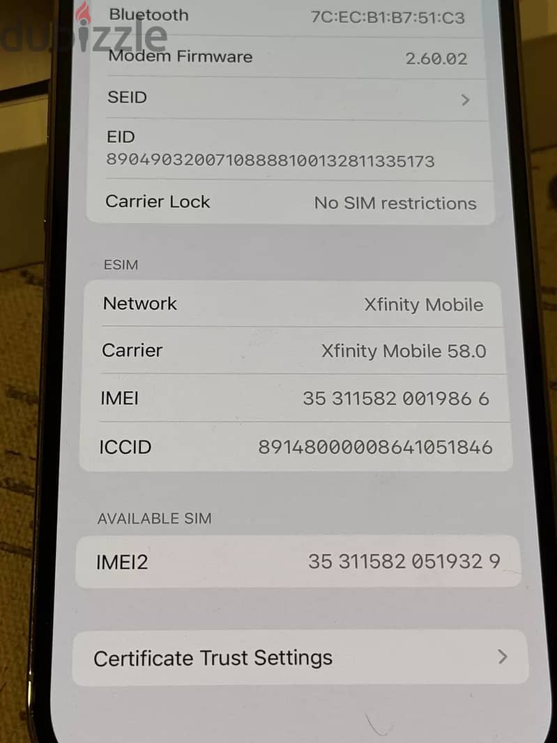 Apple iPhone 14 Pro Max Gold 512 GB A2650 Unlocked (Xfinity) - Bo 6