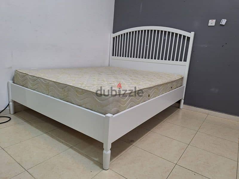 Queen size bed with mattress for sale IKEA 3