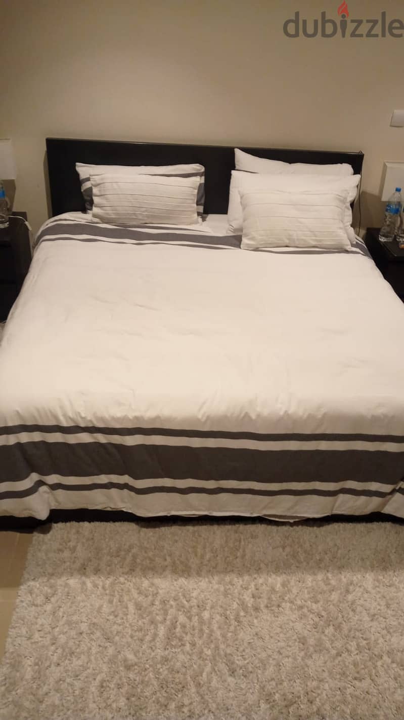 Newly used IKEaa Queen size bed with two storage 2