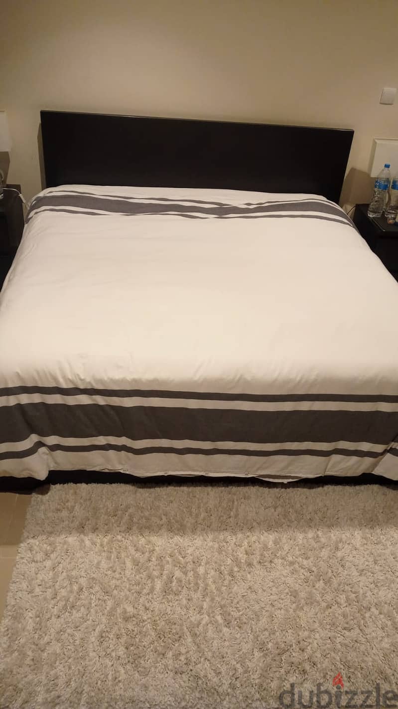 Newly used IKEaa Queen size bed with two storage 3