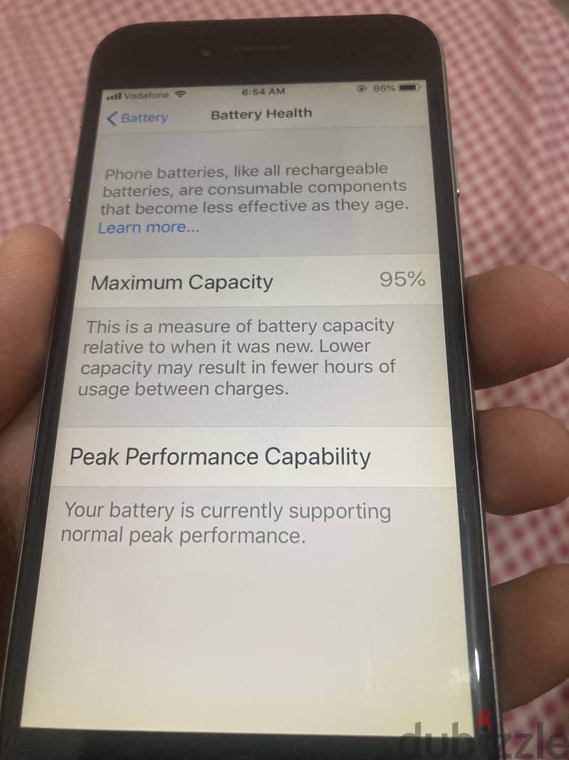 Excellent battery health 1