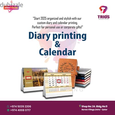 Diary & Calendar printing 2025