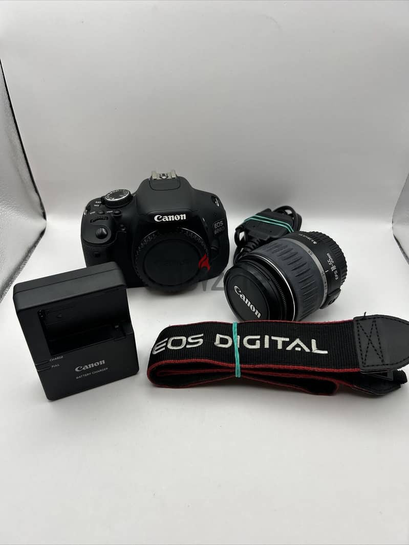 Canon E O S 600 D 18.0MP -  (Kit w/ EF-S 18-55mm Lens 0