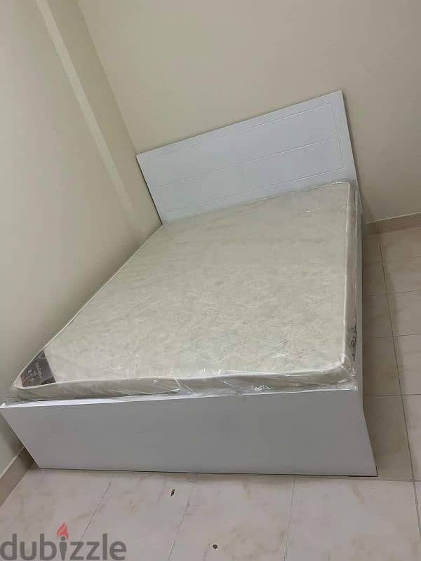 bed and mattress and cupboard available. 1