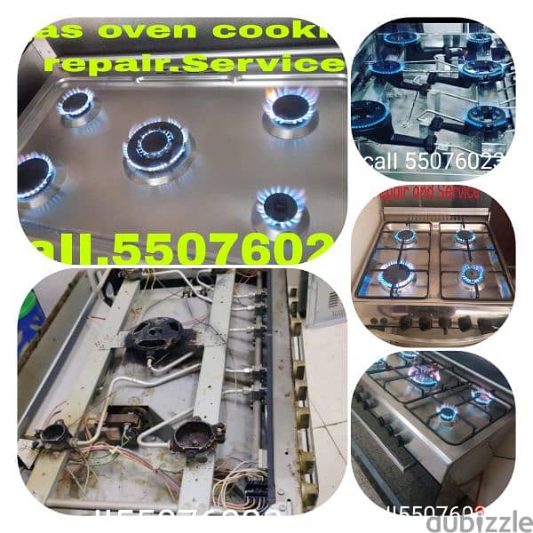 gas Coockar and service repair please call my no caII,me,55076023 1