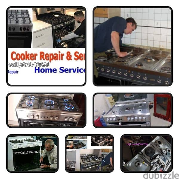 gas Coockar and service repair please call my no caII,me,55076023 3