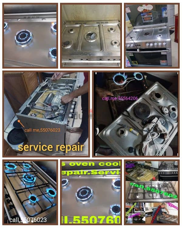 gas Coockar and service repair please call my no caII,me,55076023 5