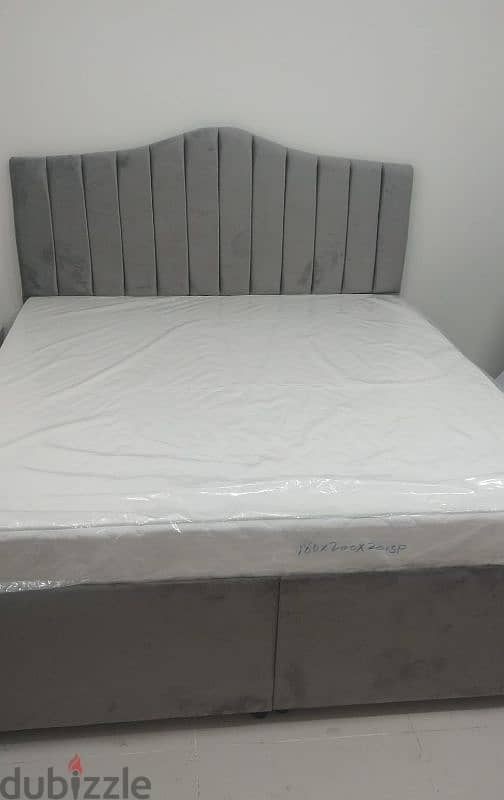 Bed and mattress and dressing. 5