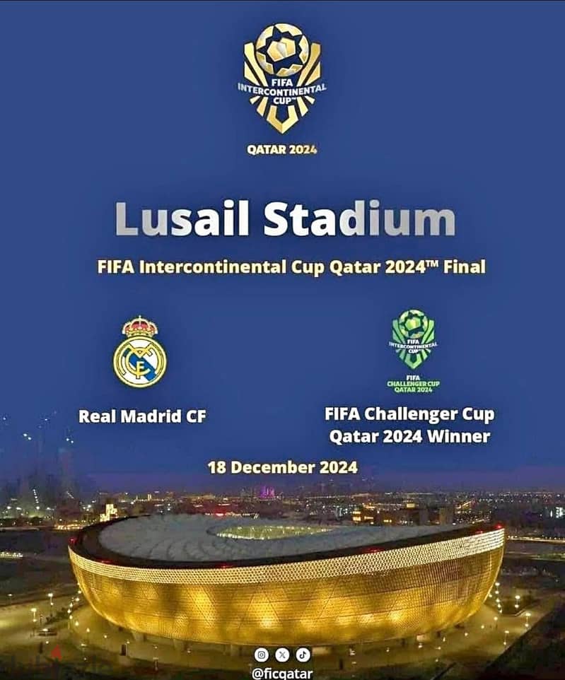 FIFA Intercontinental Cup 2024 - Ticket for sale 0