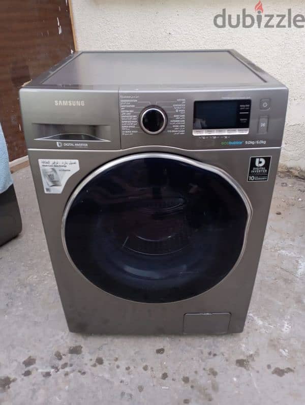 SAMSUNG 9/6 KG WASHING MACHINE FOR SELL GOOD QUALITY CALL ME 70577993 0