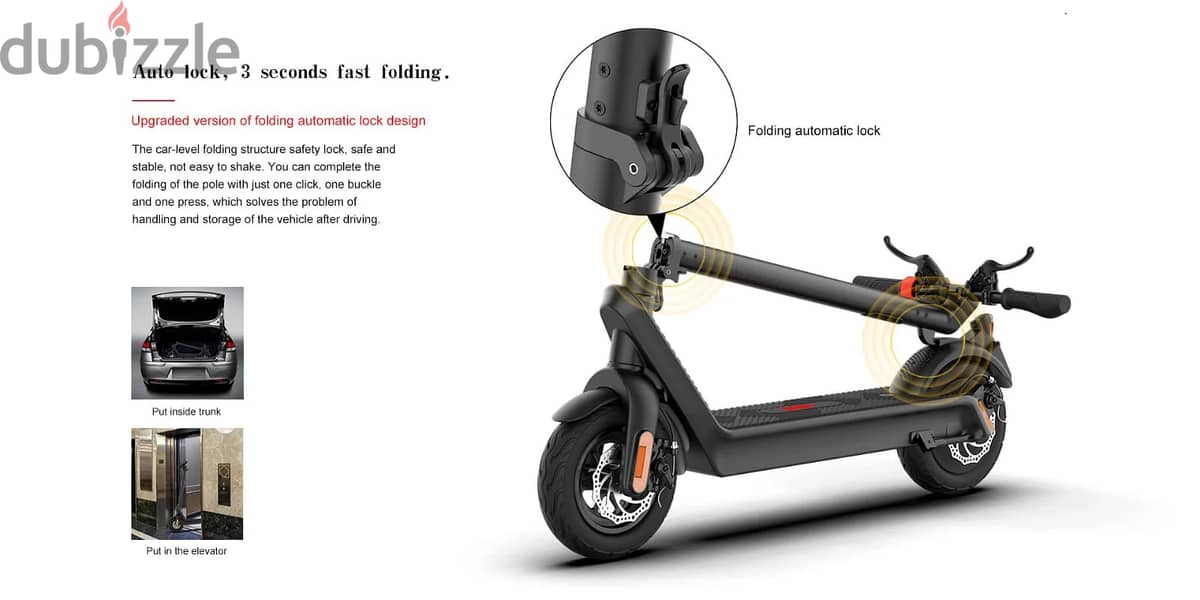 Electric Scooter with very long battery life 4