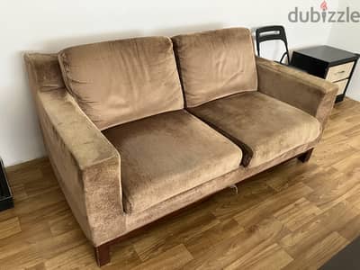 Sofa with real wood