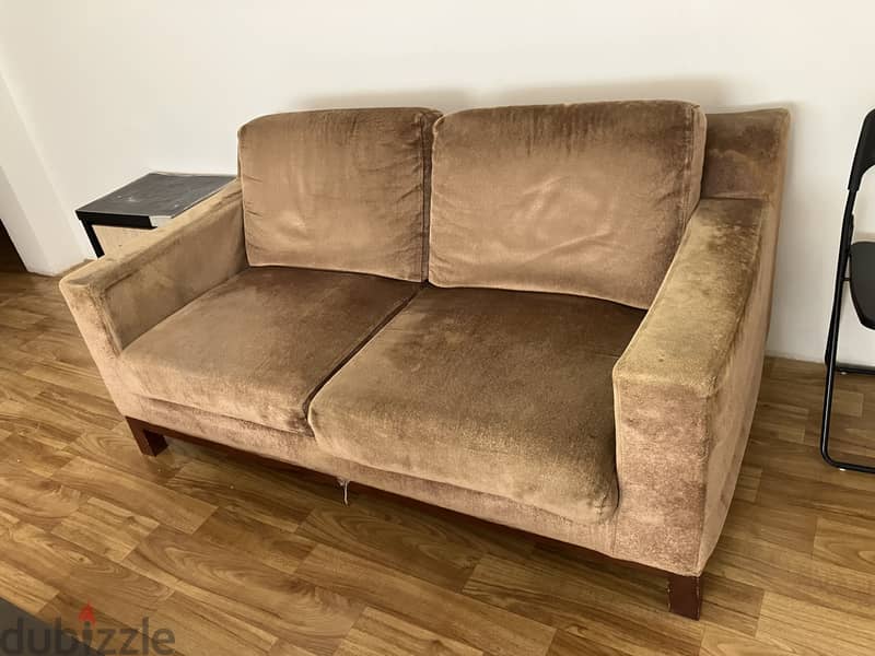 Sofa with real wood 1