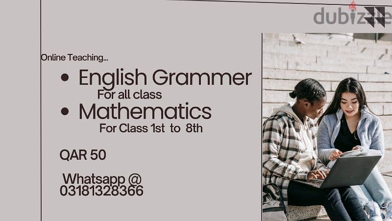 online tuition available for English grammar and mathematics 0