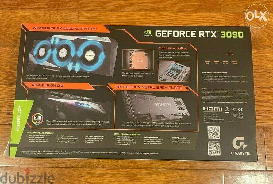 NEW GIGABYTE GeForce RTX 3090 Non LHR Gaming OC 1