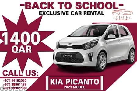 KIA PICANTO 2023 FOR RENT BOOK NOW:39961199