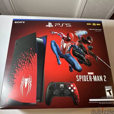 Sony PS5 Blu Ray Edition Console Spider Man 2 Limited Edition Bundle