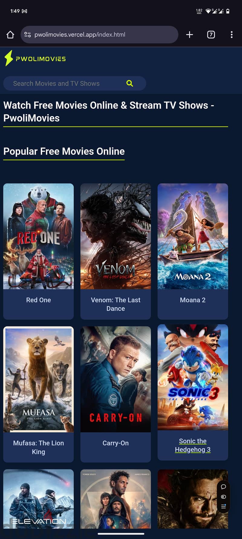 Watch Free Movies Online & Stream TV Shows - PwoliMovies 7