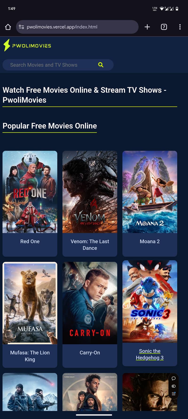 Watch Free Movies Online & Stream TV Shows - PwoliMovies 8