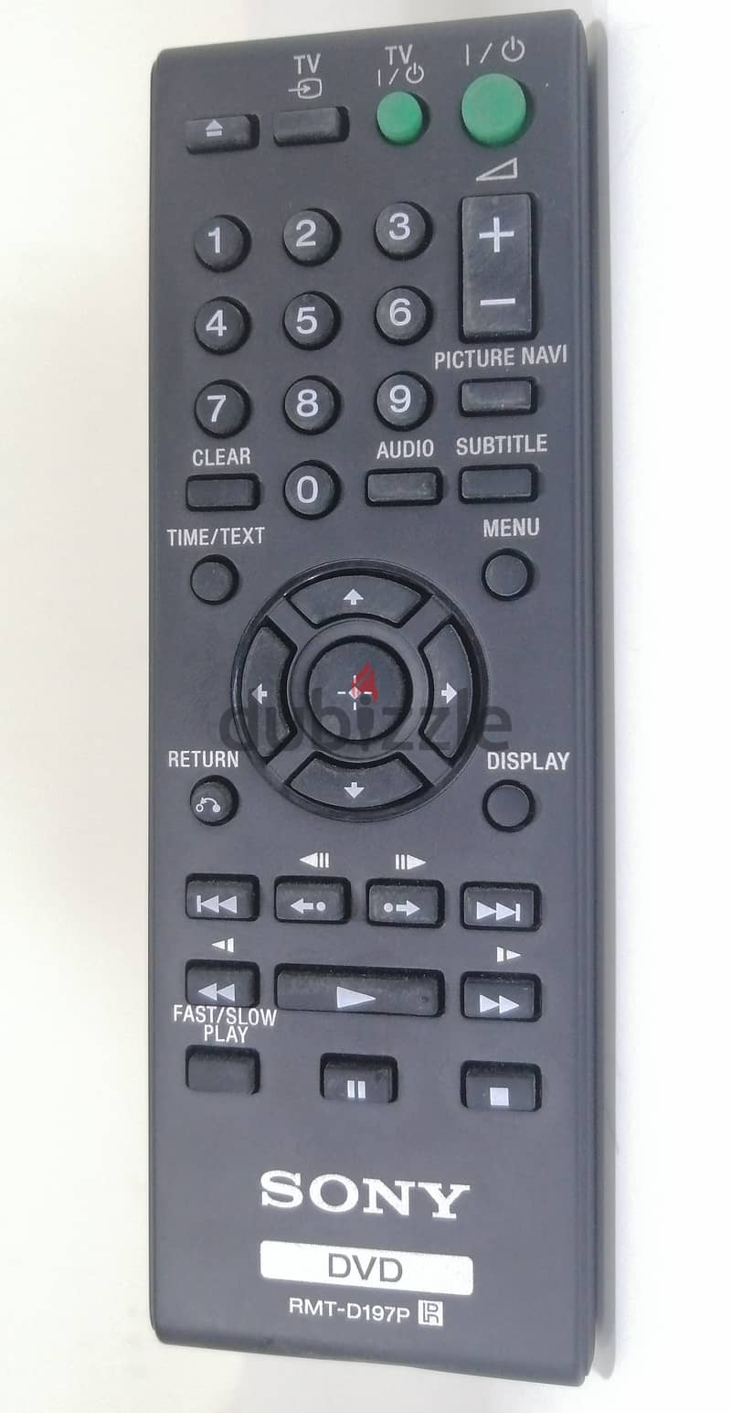 SONY REMOTE Model = RMT-D197P 0