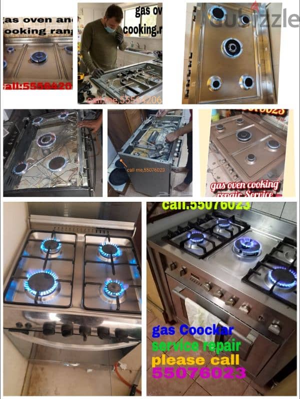 gas oven and cooking rang  repair and Service  Call:55564206 whatsapp 0