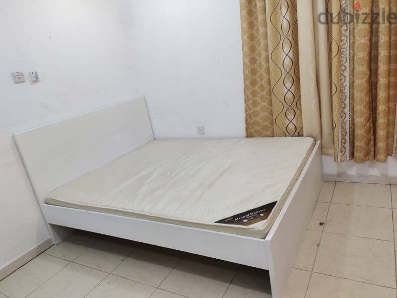 Queen size bed with mattress for sale 1