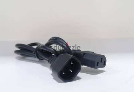 C13 C14 3Pin Extension Male to Female Power Cable