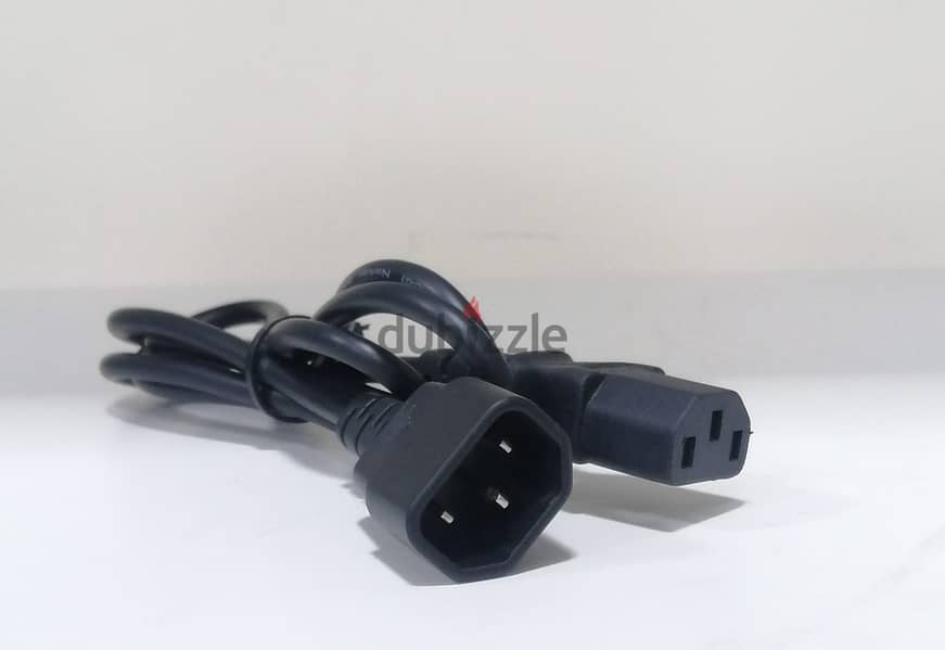 C13 C14 3Pin Extension Male to Female Power Cable 0