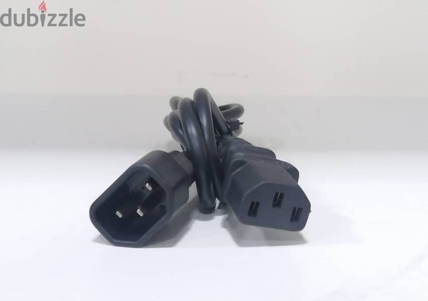 C13 C14 3Pin Extension Male to Female Power Cable 1