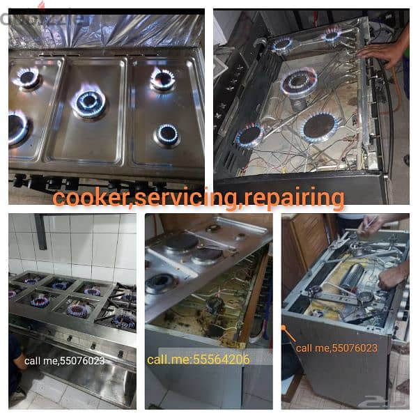 gas Coockar and service repair please call my no caII,me,55076023 0