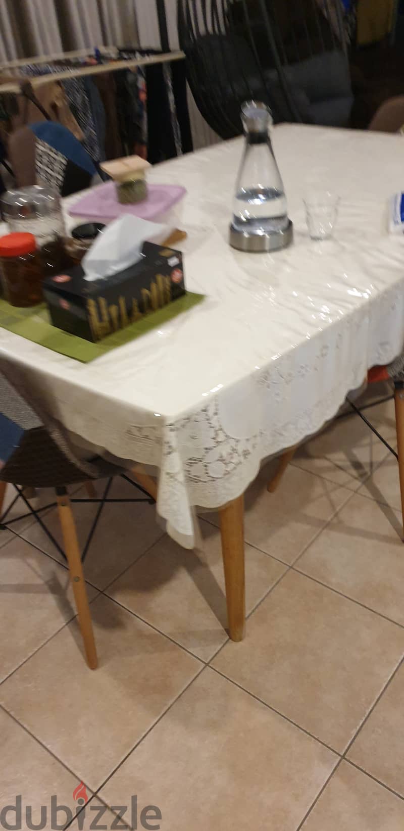 Dining table with chairs for sale 0