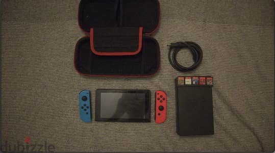 Nintendo Switch With Case And Charger