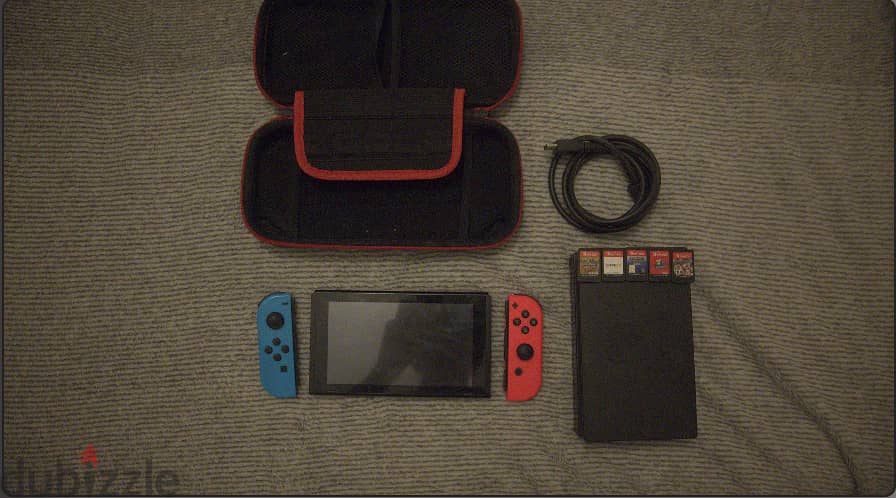 Nintendo Switch With Case And Charger 0