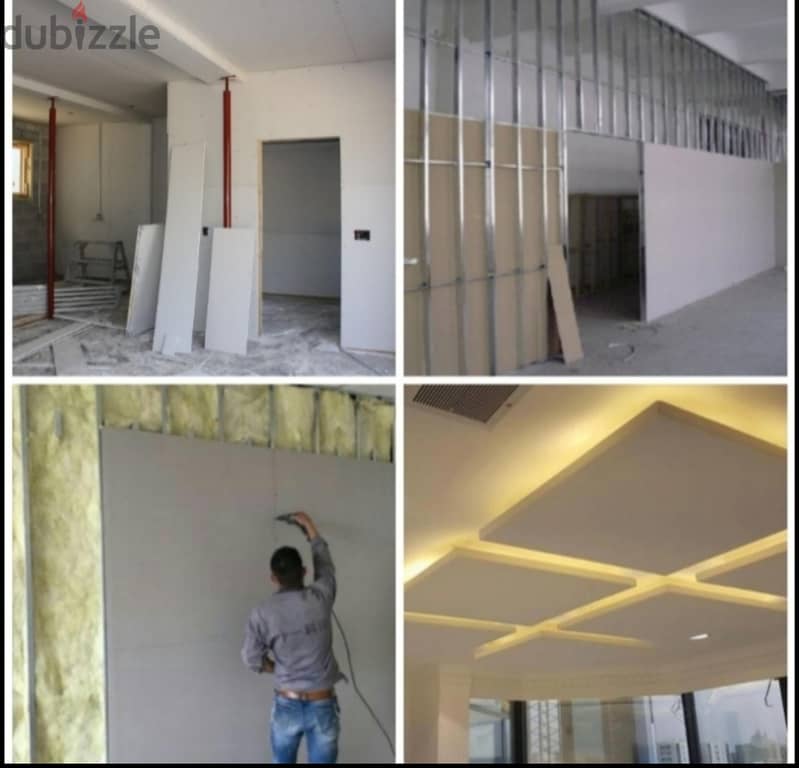 Gypsum board partition and Painting work 4