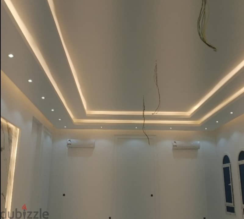 Gypsum board partition and Painting work 8