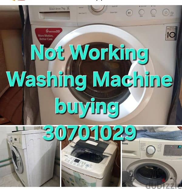 Not Working Washing Machine buying 0