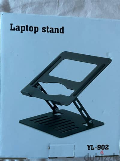 Computer set: laptop stand, wireless keyboard, mouse