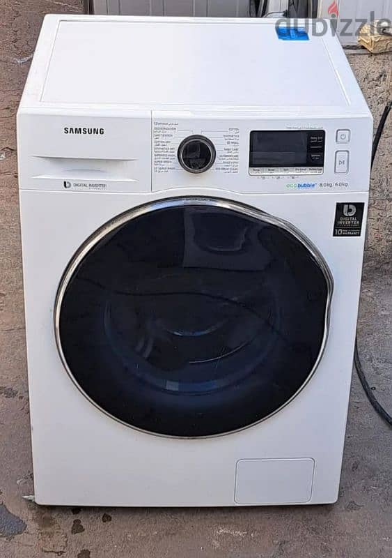 SAMSUNG 8/6 KG AUTOMATIC WASHING MACHINE FOR SELL CALL ME 70577993 0