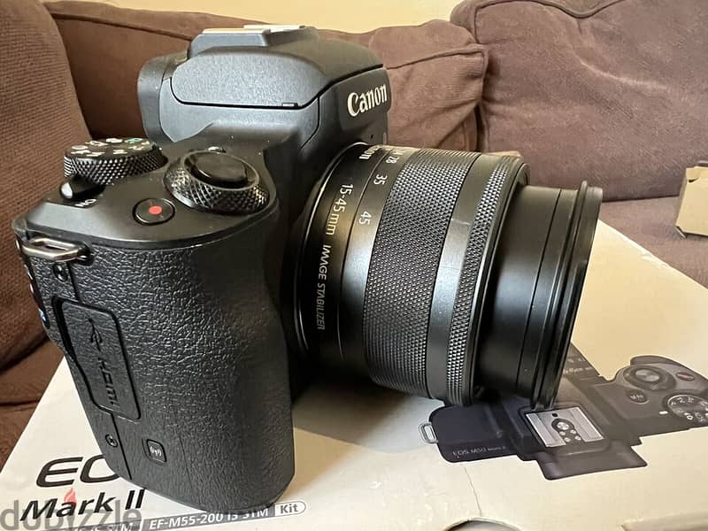 Canon E O S M 50 Mark II Mirrorless 15-45mm and 55-200mm Lenses 1