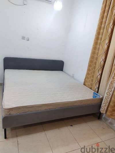 Queen size bed with mattress for sale IKEA