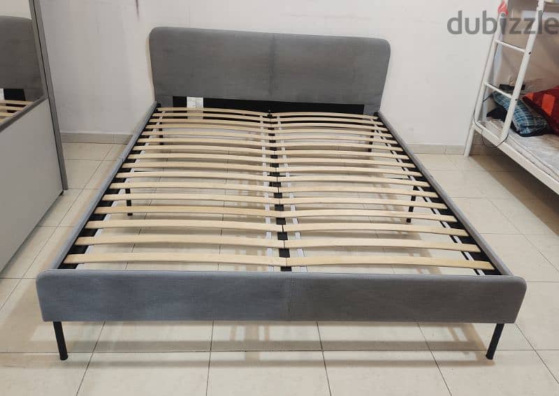 Queen size bed with mattress for sale IKEA 1