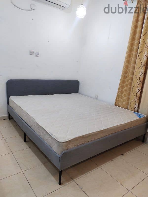 Queen size bed with mattress for sale IKEA 3