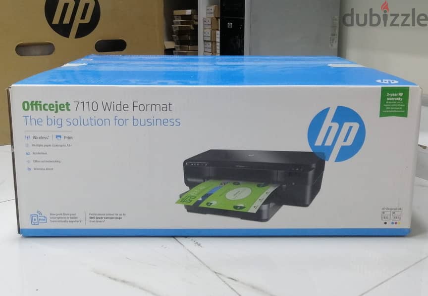 HP Officejet 7110 Wide Format ePrinter  HP Brand Wi-FI 0